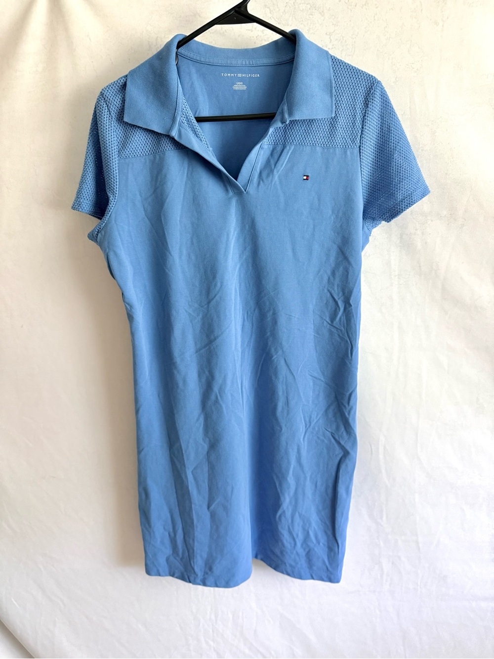 Tommy Hilfiger Sky Blue Polo Mini Dress Sz large